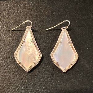 Kendra scott silver drop earing Ivory Pearl